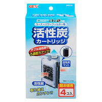 ジェックス コーナーパワーフィルター用 活性炭カートリッジ 4個入 4972547039736 1個(4コ入)入（直送品）