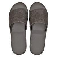 【スリッパ】富士工業 プレミアムビニールスリッパ 抗菌 コンフォートタイプ Lサイズ グレー 1足