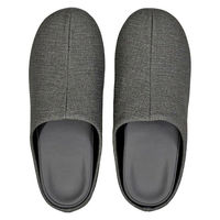 【スリッパ】富士工業 プレミアムビニールスリッパ 抗菌 チャールスタイプ Lサイズ グレー 1足