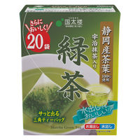 国太楼 宇治抹茶入り 緑茶 三角ティーバッグ 1個（20バッグ入）
