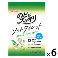 のど飴 キャンディ のどにスッキリ　ソフトタブレット　マイルドハーブ 20ｇ 1セット（1個×6）
