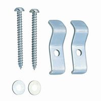 ミヤコ M16C ビス付バックハンガー壁止金具 1個（直送品）