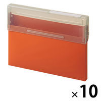 リヒトラブ Mutual コングレスケース A5ヨコ テラコッタオレンジ コピー用紙150枚 A2070-4 1セット(1冊×10)