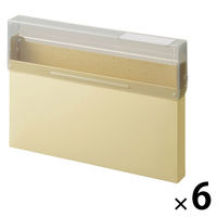 リヒトラブ Mutual コングレスケース A4ヨコ マットイエロー コピー用紙300枚 A2073-5 1セット(1冊×6)