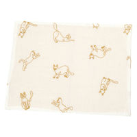 インド猫総刺繍ランチョンマット ベージュ studio CLIP