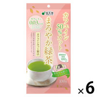 国太楼 カフェイン50%カット まろやか緑茶 1セット（100g×6個）