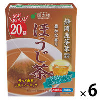 国太楼 豊かな香り ほうじ茶 三角ティーバッグ 1セット（20バッグ入×6）