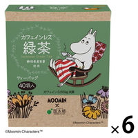 国太楼 ムーミン カフェインレス緑茶 三角ティーバッグ 1セット（40バッグ入×6）