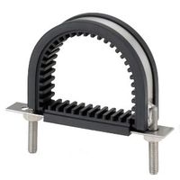 アカギ A10631 防振 Uバンド SUS304製 40A A10631-40A 1個（直送品）