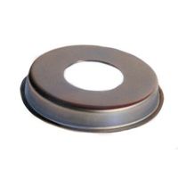 アカギ A10696 水栓プレート つば付 (SUS304) 3/4X10H A10696-3/4X10H 1個（直送品）