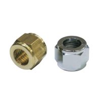 栗田製作所 ジョイントシリーズ 継手部品 No.2 袋ナット No02X1/2 1セット(5個)（直送品）