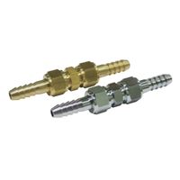 栗田製作所 ジョイントシリーズ 継手部品 No.10 ホースジョイント(Gネジ) メッキ無 No10X1/4N 1個（直送品）