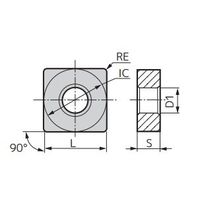 住友電工ハードメタル チップ SNMG150612NーGU:AC8115P 1セット(10ケ)（直送品）