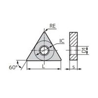 住友電工ハードメタル チップ TNMG160408NーGU:AC6145M 1セット(10ケ)（直送品）