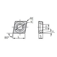 住友電工ハードメタル チップ CCGT09T304MNーSL:AC1030U 1セット(10ケ)（直送品）