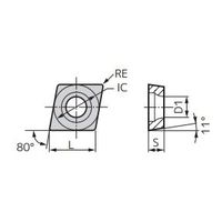 住友電工ハードメタル チップ CPGT090308NーSD:AC5015S 1セット(10ケ)（直送品）