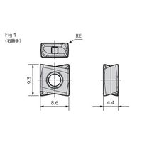住友電工ハードメタル チップ LNEX080408PNERーG:ACS3000 1セット(10ケ)（直送品）
