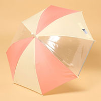 (らこれキッズ)レイン長傘 50cm ピンク LAKOLE/ラコレ