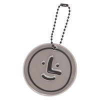 (らこれキッズ)KIDSくん顔リフレクター ブラック 反射板 LAKOLE/ラコレ