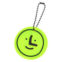 (らこれキッズ)KIDSくん顔リフレクター イエロー 反射板 LAKOLE/ラコレ