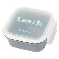 (らこれキッズ)ブロックロゴデザートケース チャコール 保存容器 LAKOLE/ラコレ
