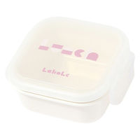 (らこれキッズ)ブロックロゴデザートケース アイボリー 保存容器 LAKOLE/ラコレ