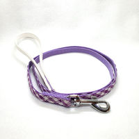 株式会社リードッグ LEADOG NEWギンガムチェックリード M パープル 4580298526049 1個入（直送品）