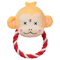 ダッドウェイペット プラッシュトイ・ウィズロープ/リング/サル 4582625631617 1個入（直送品）