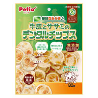 ペティオ 毎日歯みがき 牛皮とササミのデンタルチップス 80g 4903588144172 1個(80g)入（直送品）