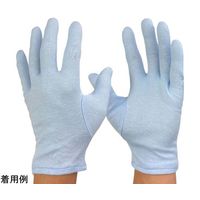 ウインセス 綿スムスマチ無し手袋 ライトブルー M 12双入 * 1セット 69-2206-11（直送品）