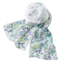 ディーエーピーネットワーク 花柄ストール 小花ブルー 160×40cm W0182180431 1枚（直送品）