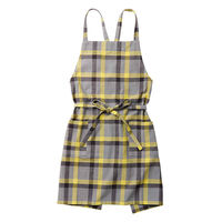 レップ エプロン 綿100% ポケット付き チェック ブリトニー グレー 381084 1個（直送品）