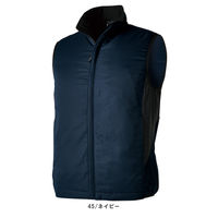 TS DESIGN ES防風ストレッチライトウォームベスト L ネイビー 6638 1着（直送品）