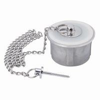 ミヤコ M248EWS ステンレス二重フタ共栓 内ネジ 750L マンテルクサリ付 75 1個（直送品）