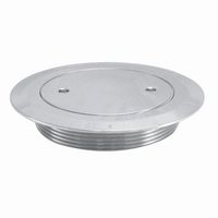 ミヤコ M128FP ツバ付掃除口 黄銅 外ネジ 40 1個（直送品）