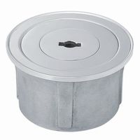 ミヤコ M248WSK オールステンレス二重フタ共栓 カギ式 内ネジ 落し止め付 75 1個（直送品）