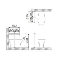 ミヤコ MB111Sー1 洋風トイレ手摺 32X1.5 1個（直送品）