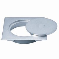 ミヤコ M44BPSK 角型プッシュ式床点検口 VP・VU兼用 黄銅 100/125 1個（直送品）