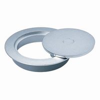 ミヤコ M44BPS 丸型プッシュ式床点検口 VP・VU兼用 黄銅 100/125 1個（直送品）