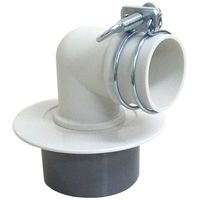 ミヤコ M44FPLW 洗濯機排水金具 ホワイトグレー 50 1個（直送品）