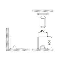 ミヤコ MB120S 和風トイレ手摺 34X1.5 1個（直送品）