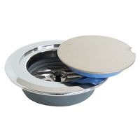 ミヤコ MB132FWKM ツバ付ワンナップ掃除口 目皿付 黄銅 65 1個（直送品）