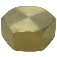 ミヤコ M154KMN6 六角キャップメッキ無 黄銅 パッキン付 13 1個（直送品）