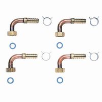 ミヤコ MH4L ホース金具セットL型 15X1/2 1個（直送品）