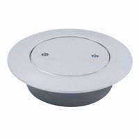 ミヤコ MK132FWG ツバ付掃除口 耐荷重 防臭パッキン付 黄銅 VP・VU兼用 150 1個（直送品）