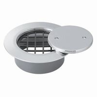 ミヤコ MK132FWN ツバ付掃除口 網付 ネットパッキン付 VP・VU兼用 黄銅 65 1個（直送品）