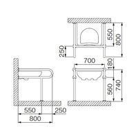 ミヤコ MB178S 洗面器・手洗器手摺 38X1.5 1個（直送品）