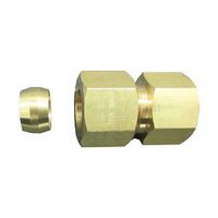 ミヤコ M153RK ソロバン玉リング入内ネジアダプタ 黄銅 9.52X1/2 1個（直送品）