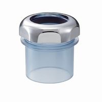 ミヤコ M135PVT 透明排水アダプタ VU管用スリーブ付 兼用 32X50 1個（直送品）