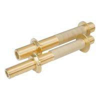 ミヤコ M141KBC 砲金製壁貫通ニップル 13X220 1個（直送品）